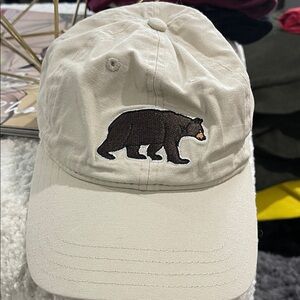Men’s Tan Bear Embroidered Cap